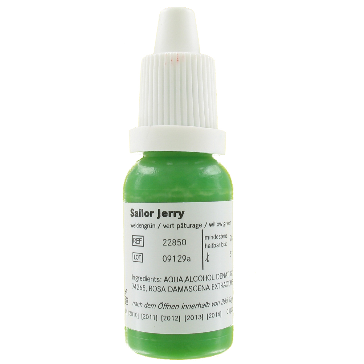 Sailor Jerry weidengrün 10 ml, traditionelle Tätowierfarbe