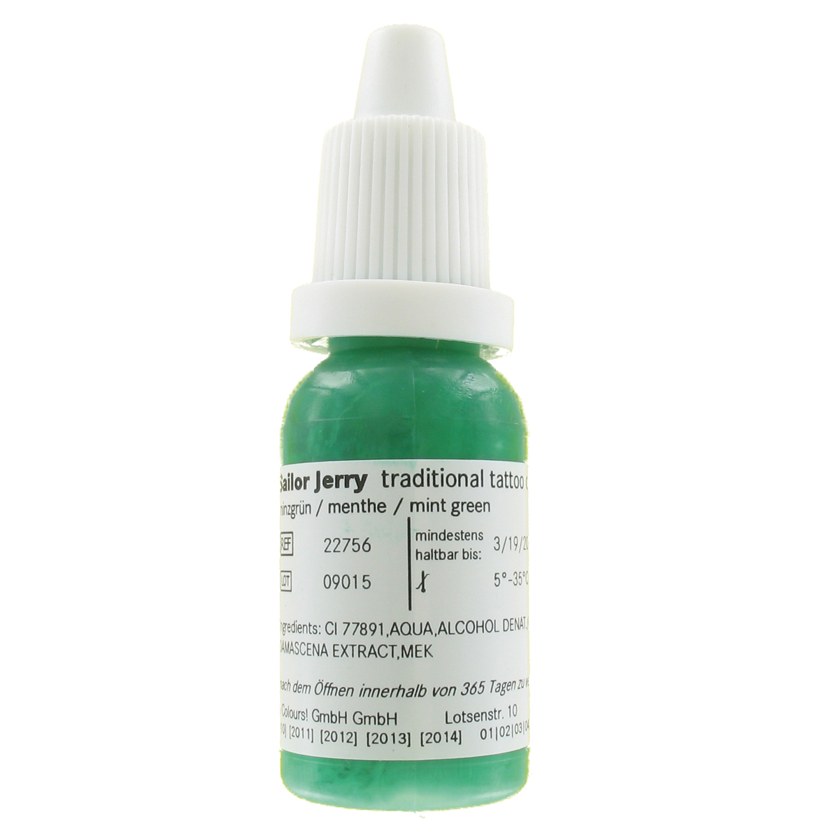 Sailor Jerry minzgrün 10 ml, traditionelle Tätowierfarbe